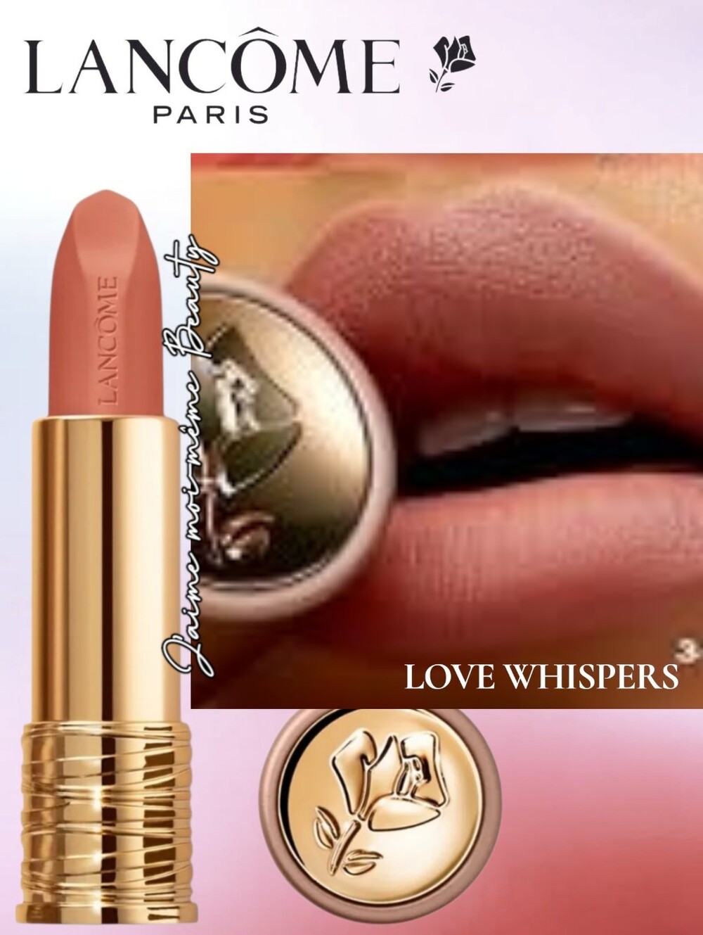 Lancome Soft Matte Lipstick in Love Whispers - Rosewood Nude - NEW